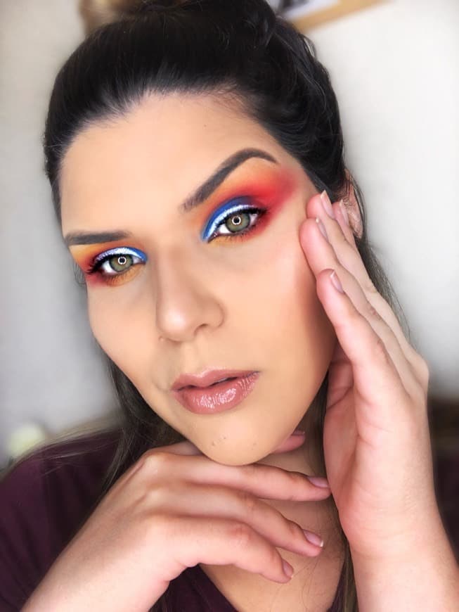 Moda Maquillaje tricolor