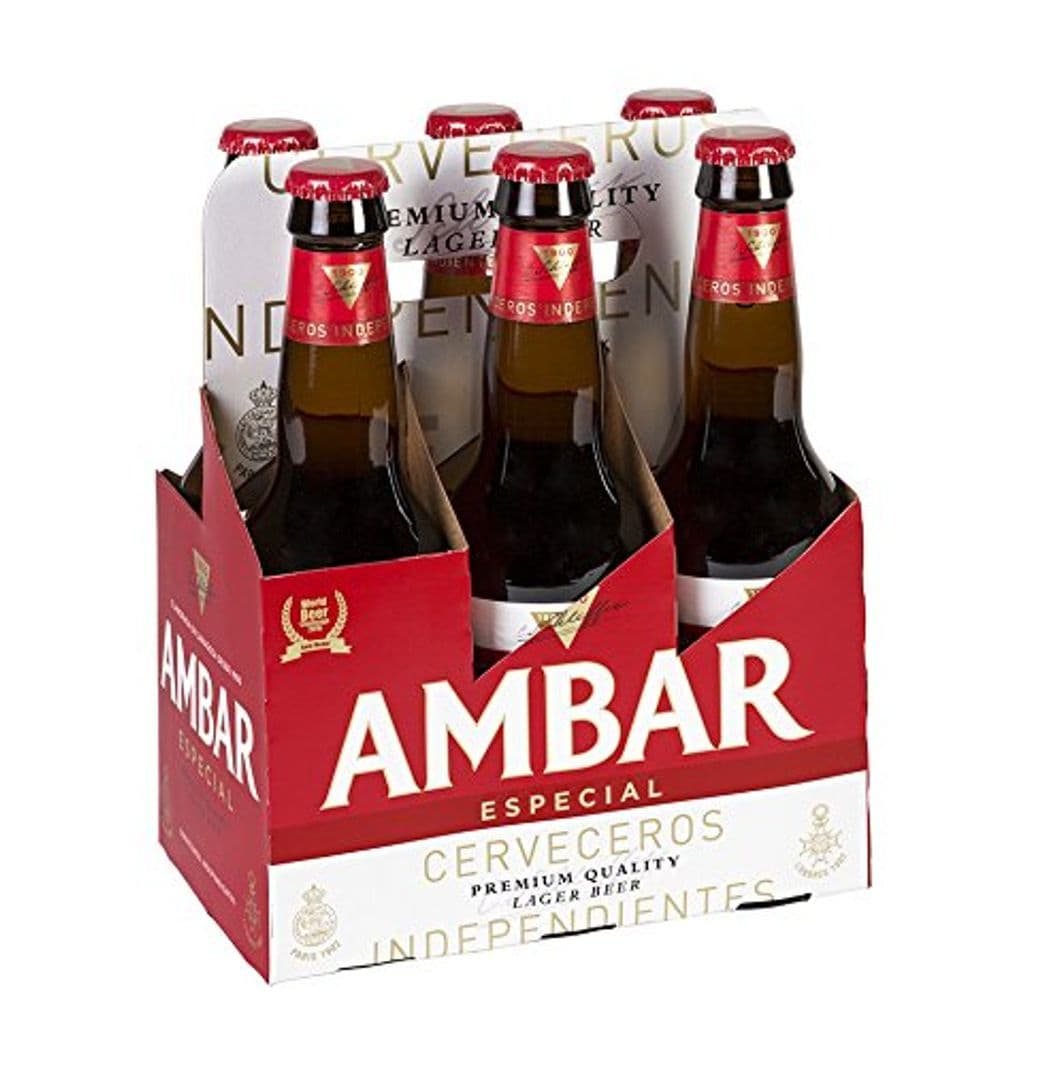 Product Ambar Especial Celiacos Cerveza - Paquete de 6 x 330 ml -