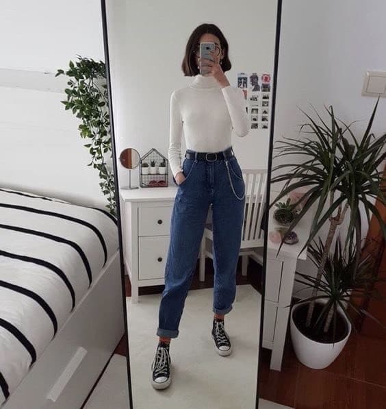 Moda Calção mom jeans 