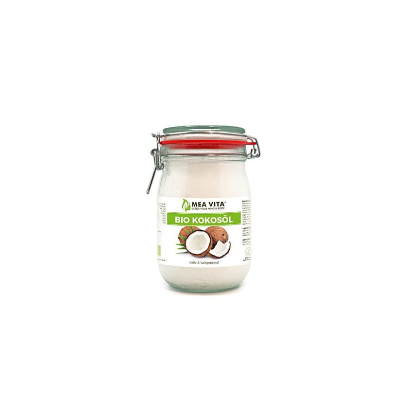 Producto Aceite puro de coco virgen extra orgánico MeaVita 1 Litre