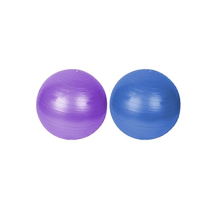 Product DealMux 75cm ioga Bola Gym Exercício inflável Academia suíça Dia 2pcs roxo