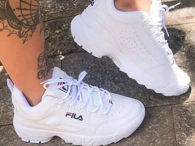 Moda Fila Disruptor Low W Calzado White