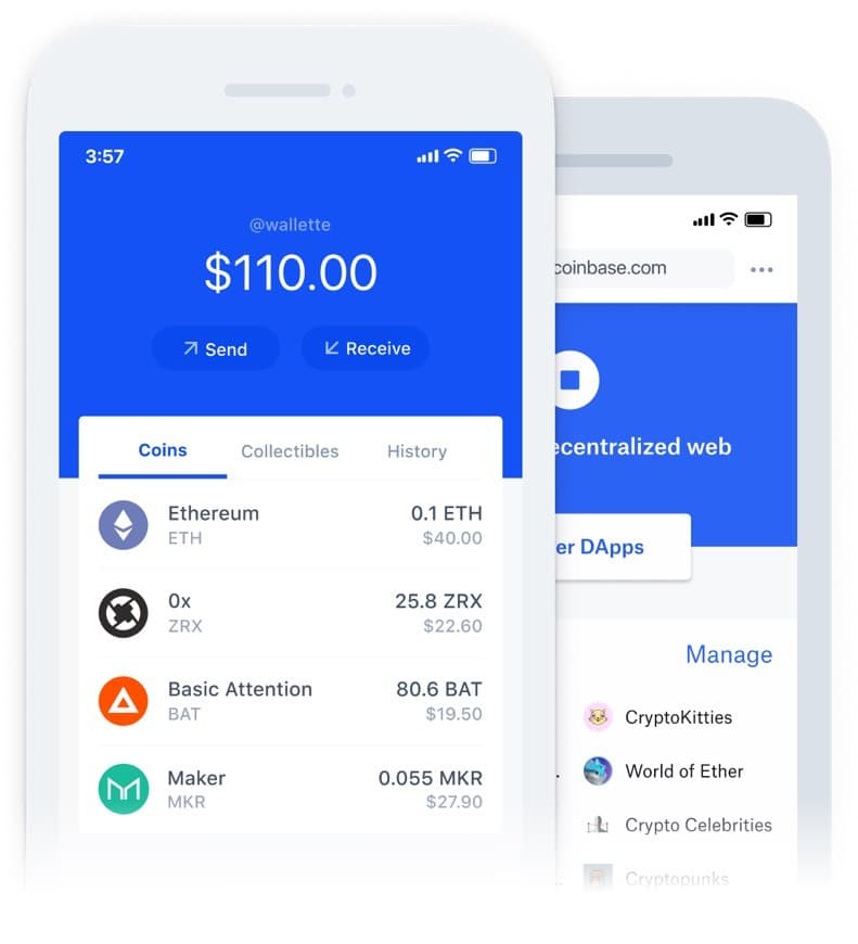 App Coinbase - comprar e vender criptomoedas