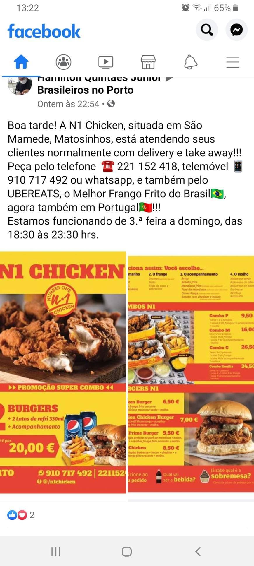 Restaurantes N1 chicken