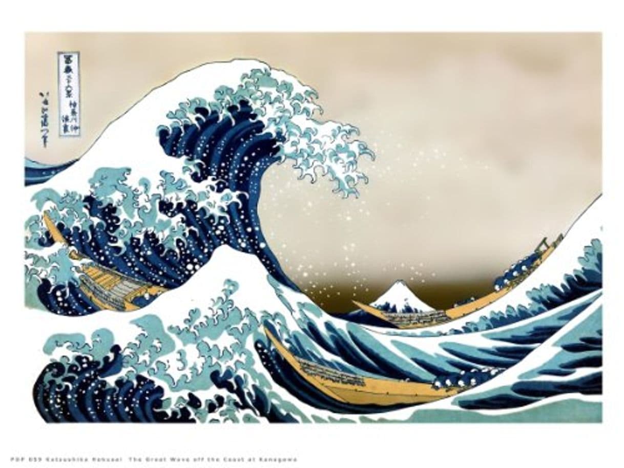 Product onthewall Hokusai - La Gran Ola de Kanagawa, póster de Arte japonés