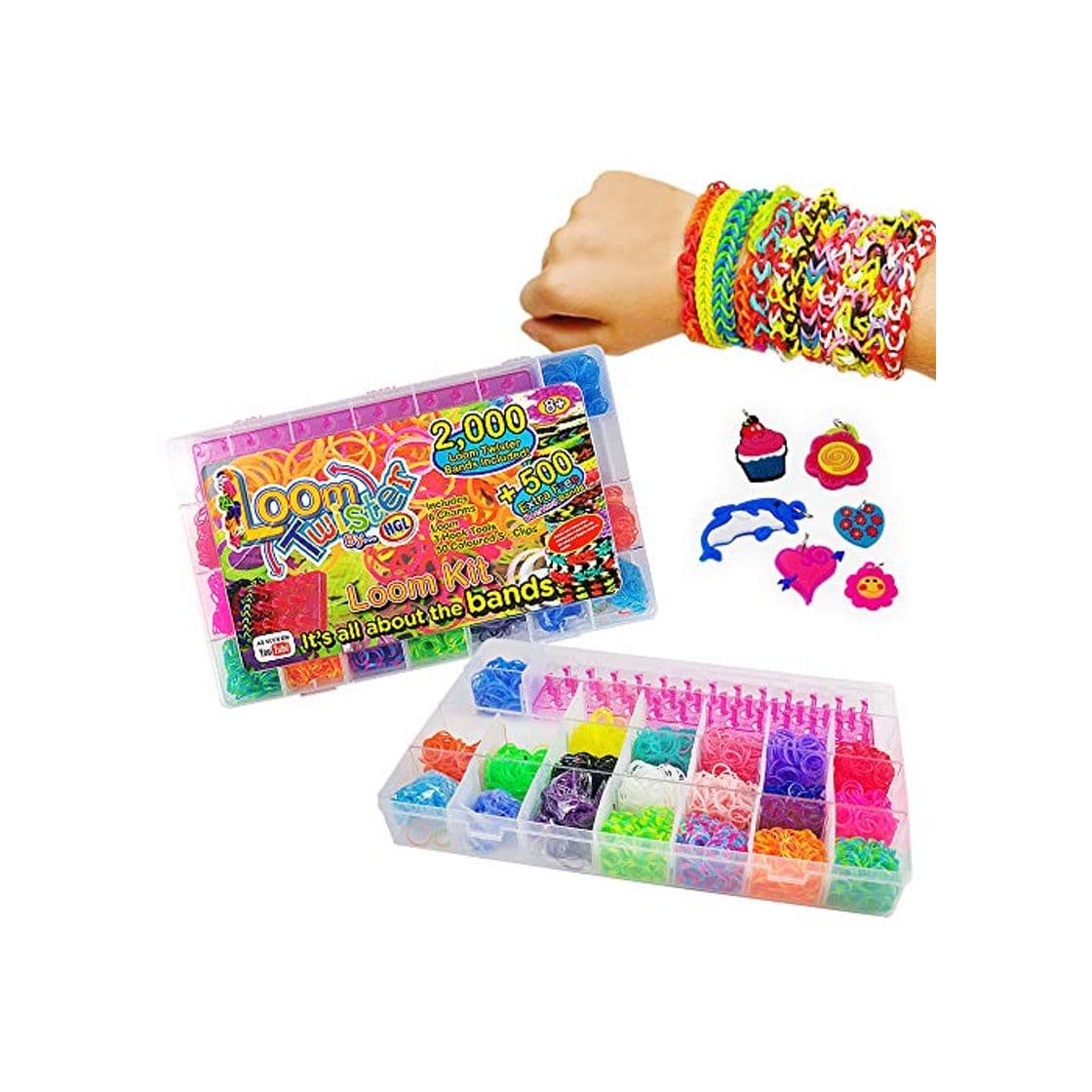 Product Juego de Estuches Twister con Bandas de Telar - 2000 Bandas