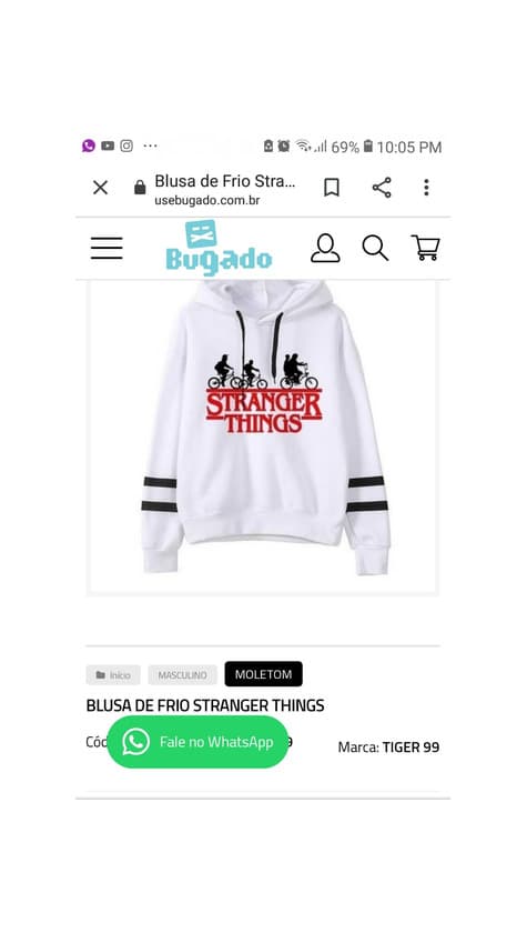 Producto Moletom de strager things