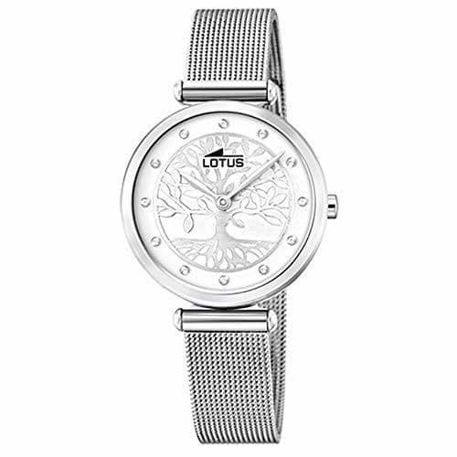 Fashion Lotus Reloj Analógico para Mujer de Cuarzo con Correa en Acero Inoxidable