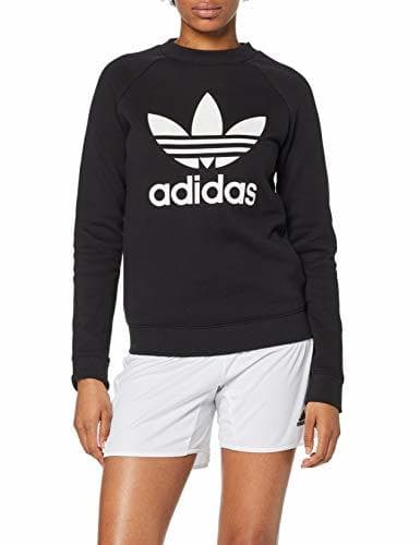 Fitness adidas TRF Crew Sweat Sudadera, Mujer, Negro