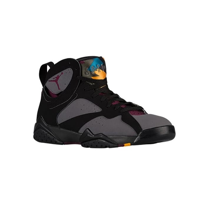 Fashion Nike Air Jordan 7 Retro, Zapatillas de Deporte para Hombre, Negro/Gris/Rojo