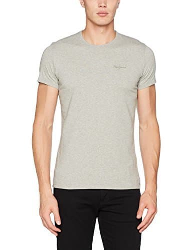 Moda Pepe Jeans Original Basic S/S PM503835 Camiseta, Gris