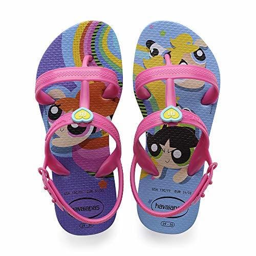 Product Havaianas Joy Powerpuff Girls, Sandalias de Talón Abierto para Niñas, Morado