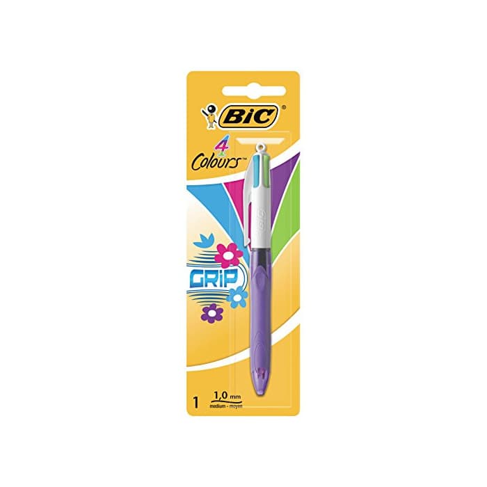 Product BIC 4 colores Grip bolígrafos Retráctiles punta media