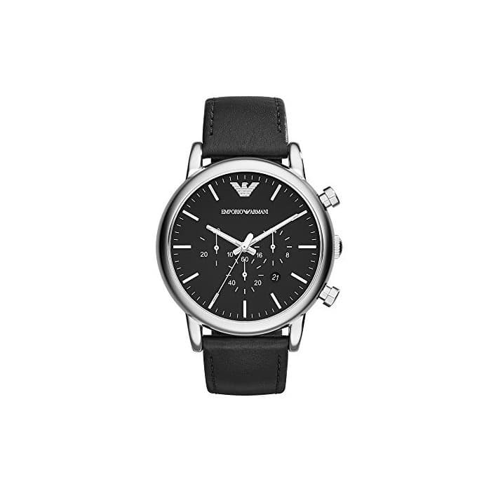 Fashion Emporio Armani Reloj para Hombre de con Correa en Cuero AR1828