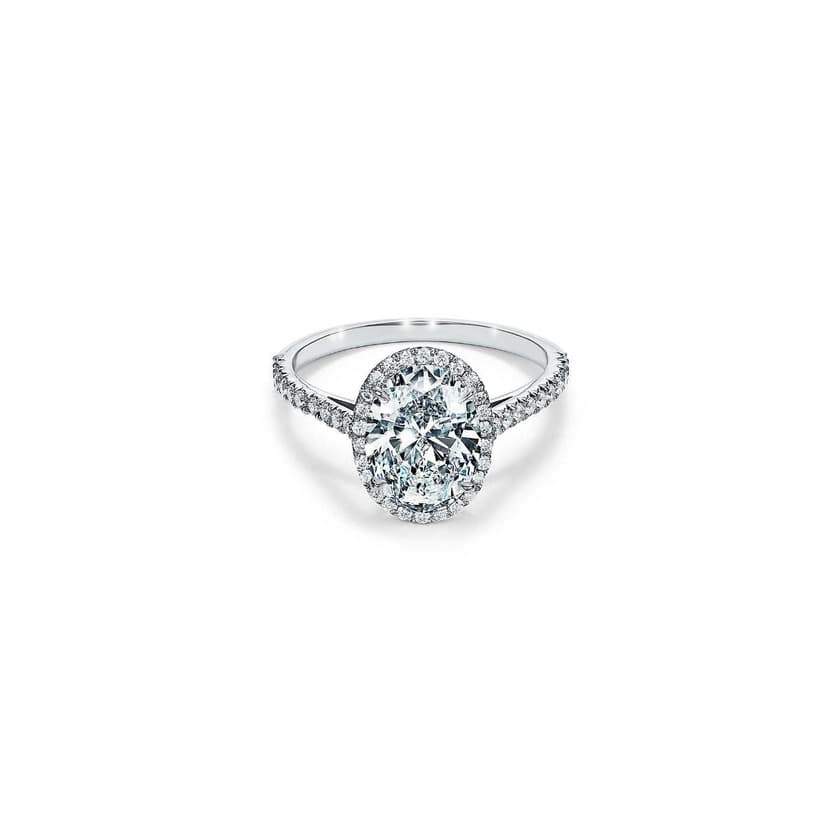 Product Tiffany Soleste® Oval Halo Engagement Ring