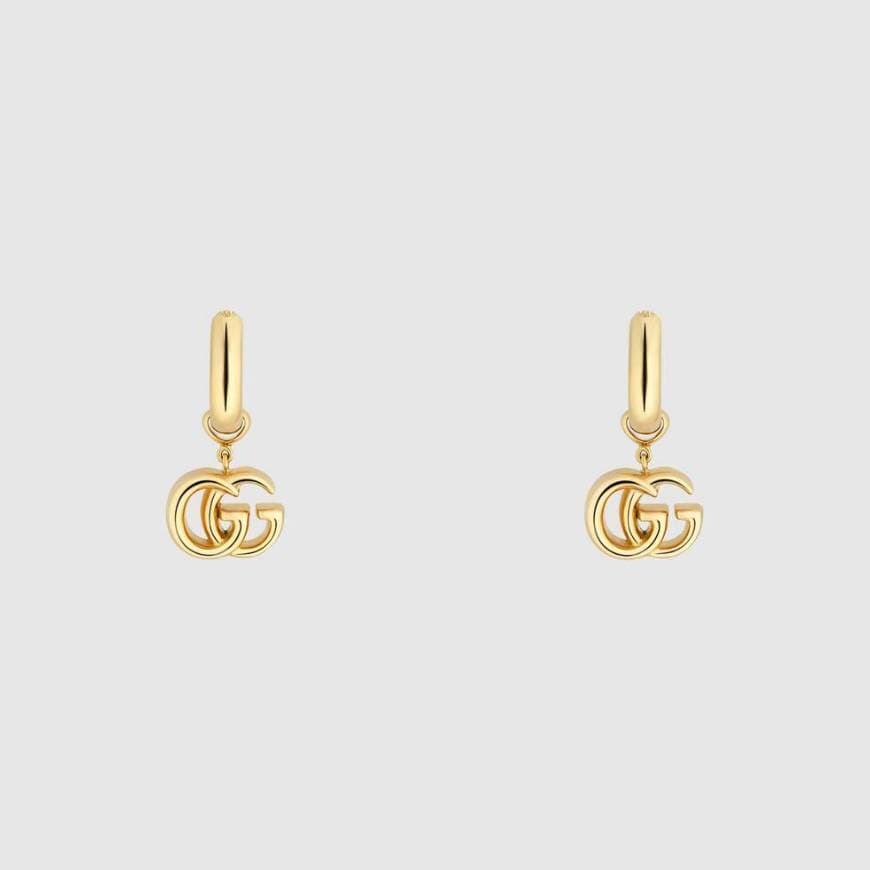 Product GG Running yellow gold earrings


