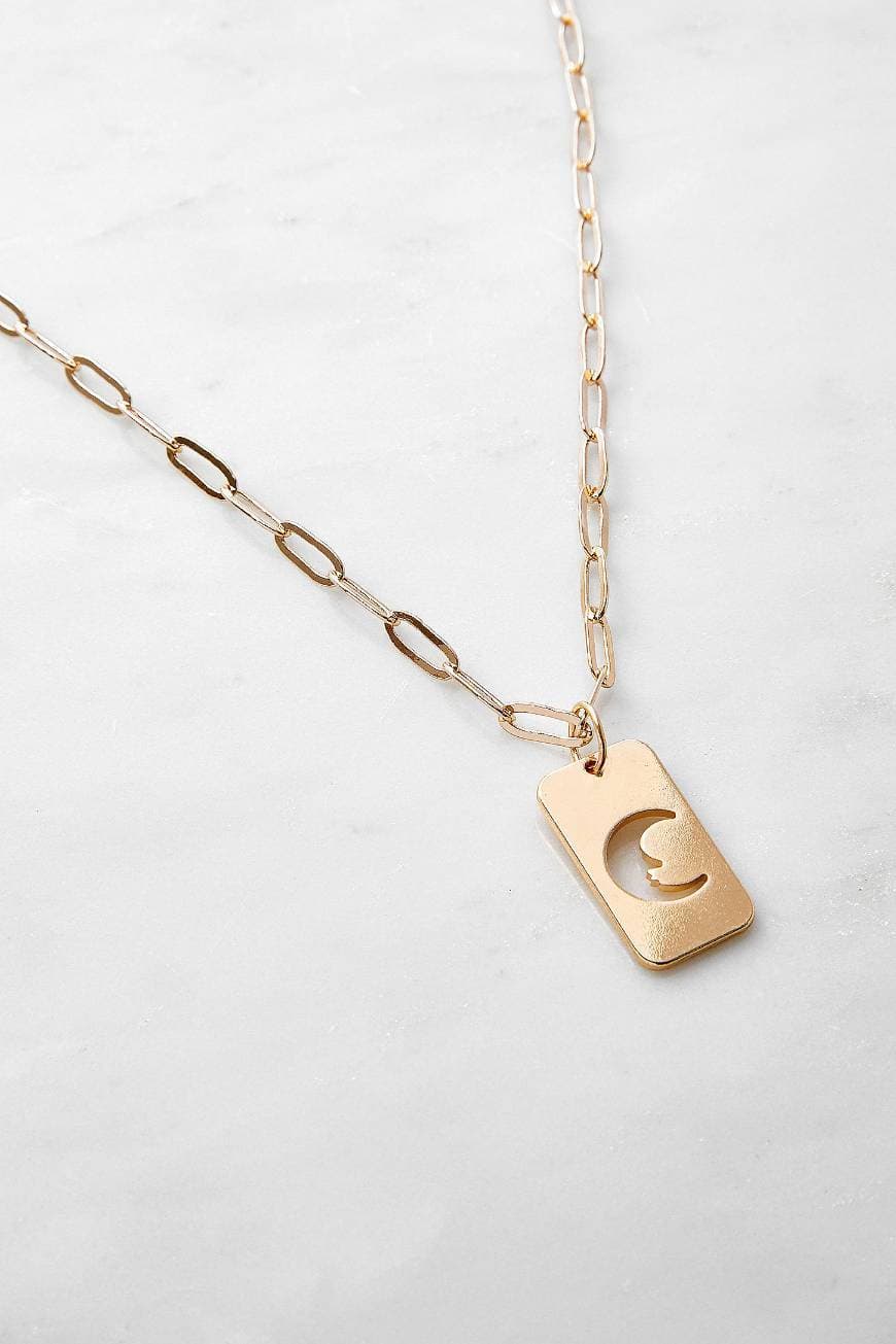 Producto Moon Tag Gold Necklace colar acessórios bijuteria moda

