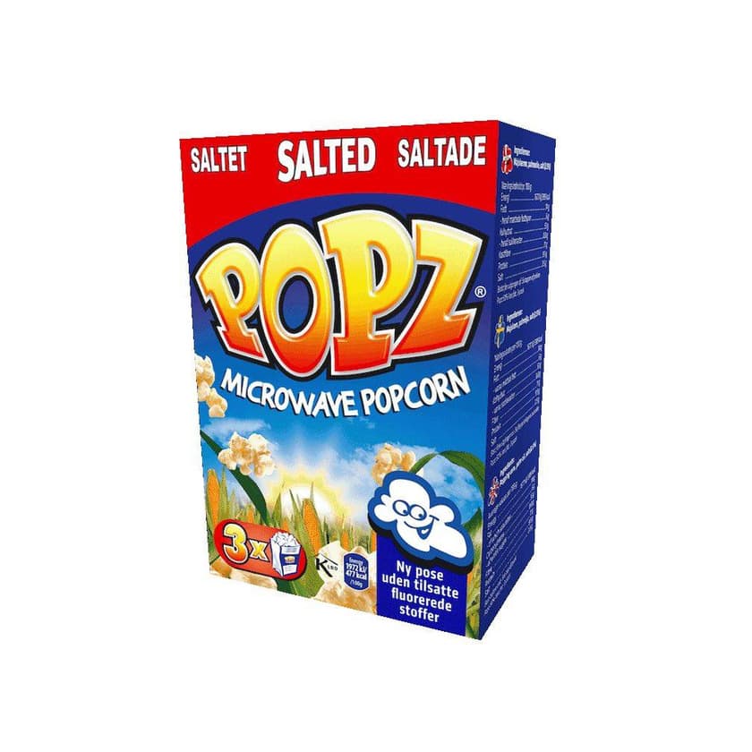 Product 
Popz Salted Microwave Popcorn pipocas salgadas vegan