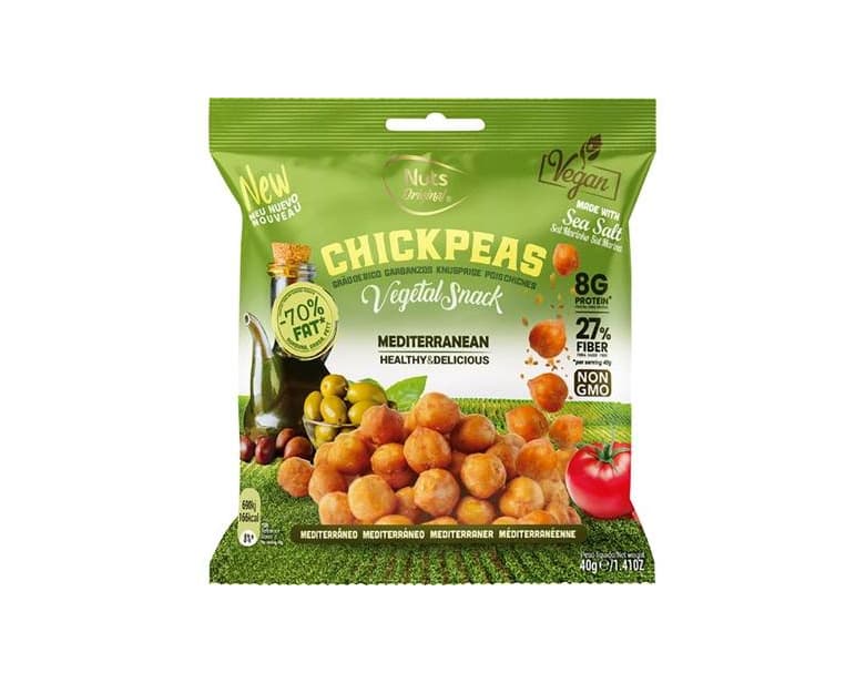 Producto Snacks Grão Bico Nuts Original Sabor Mediterrâneo vegan 

