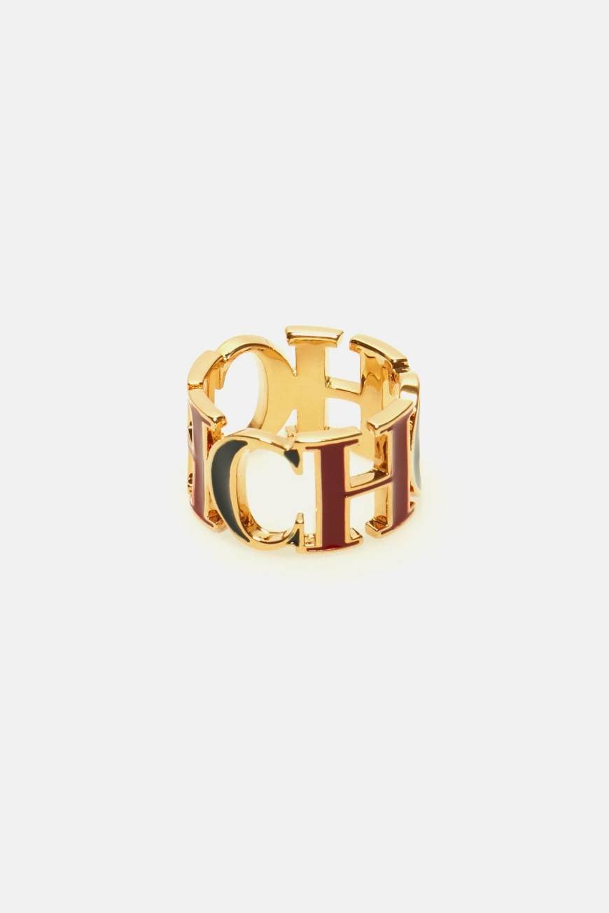 Product Carolina Herrera BETWEEN THE LINE ENAMELLED RING moda

