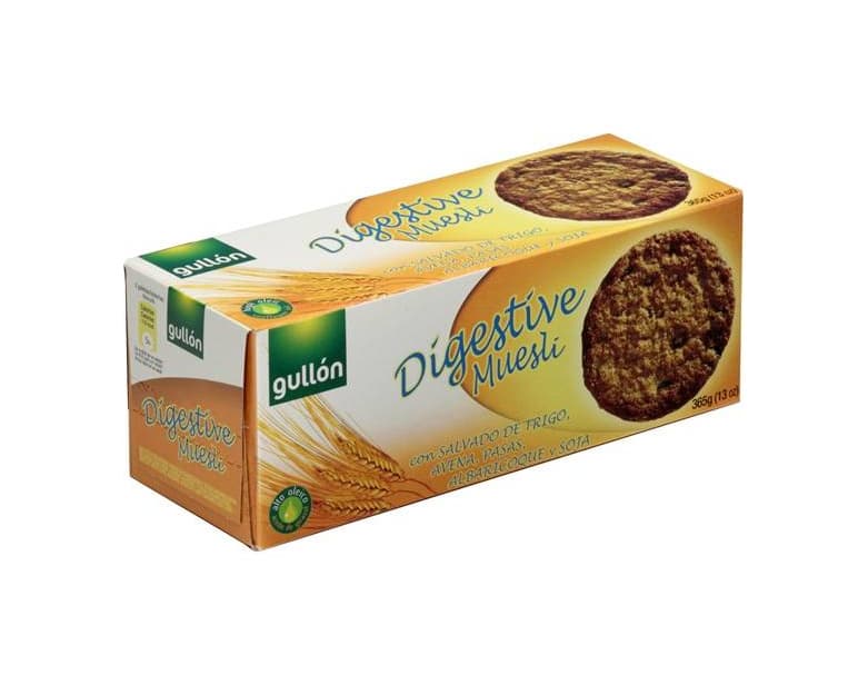 Producto Bolachas Gullon Digestive Muesli vegan snacks comida food 

