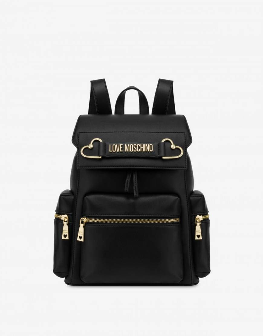 Producto MOSCHINO BACKPACK METAL HEARTS MODA MALAS ACESSÓRIOS 

