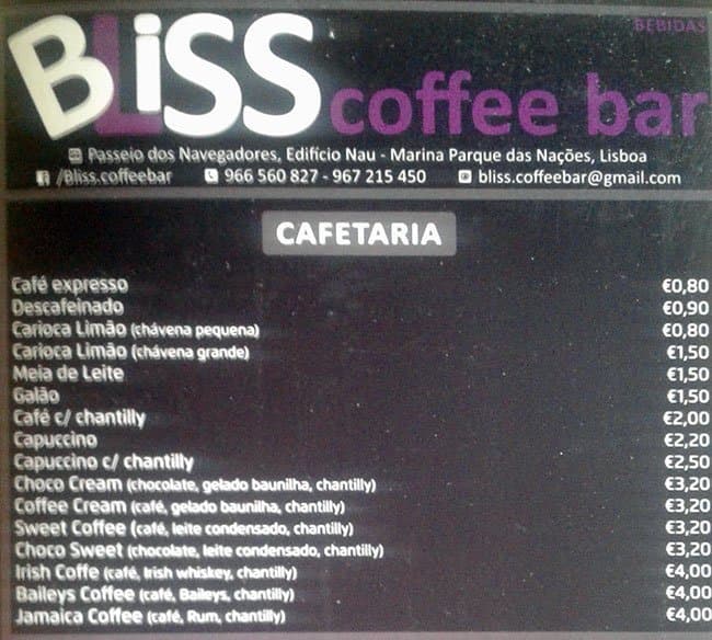 Restaurantes Bliss Coffee Bar