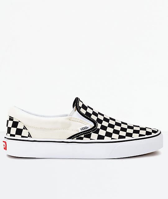 Moda Ténis Black and White Checkerboard 