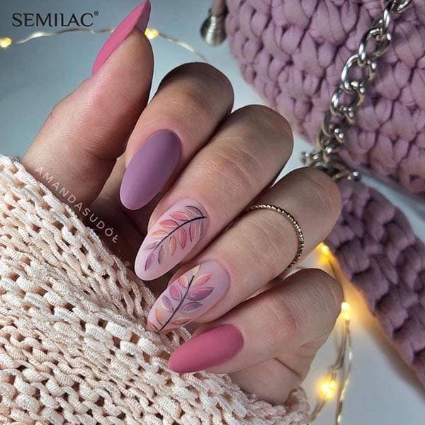 Fashion Unhas de gel tons rosa