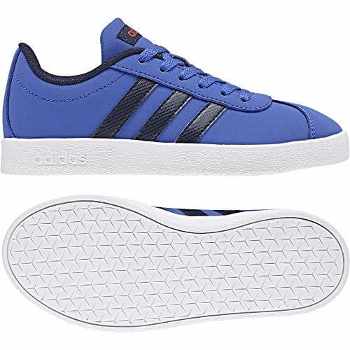 Lugar Adidas VL COURT 2.0 K Zapatillas de deporte Unisex adulto, Azul