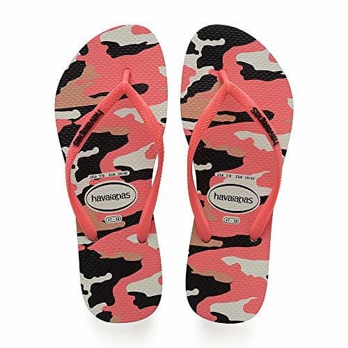 Place Havaianas Slim Camu, Chanclas para Mujer, Multicolor