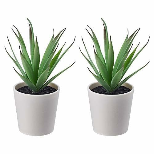 Home Ikea FEJKA - Juego de 2 Mini Plantas de Escritorio con ventosas