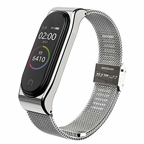 Product AHANGA Correa para Mi Band 4 Mi Band 3 Correas Metal Pulsera