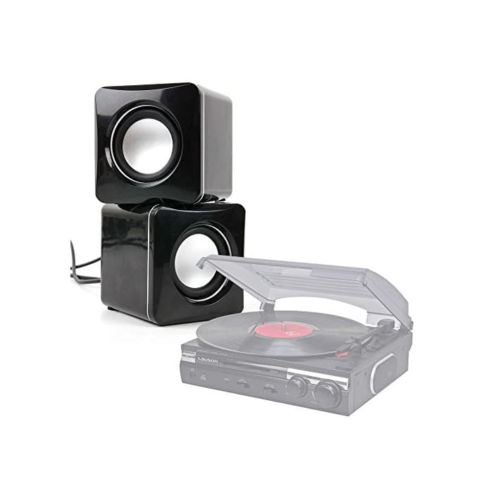 Product DURAGADGET Altavoces Compactos para Tocadiscos Lauson CL145 | Dual DT 210 USB