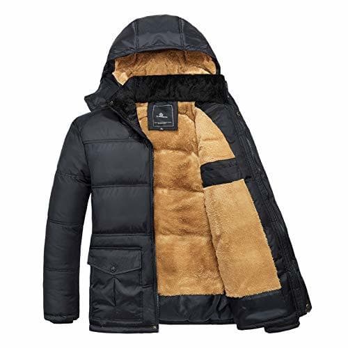 Producto QIN-ER- Men's outerwear Talla M-5XL Chaqueta de Invierno Hombre Hombre Abrigo la