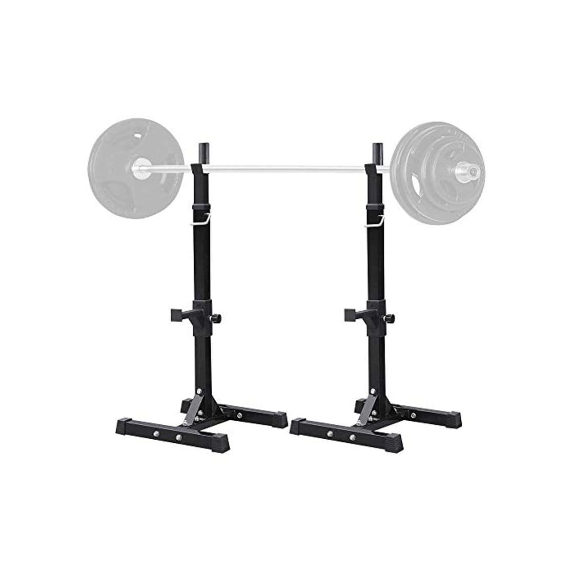 Product Yaheetech Soporte de Barra Estante de Peso Ejercicio Soporte Ajustable Carga Soporte Barra Levantamiento Gimnasio MAX 200 KG