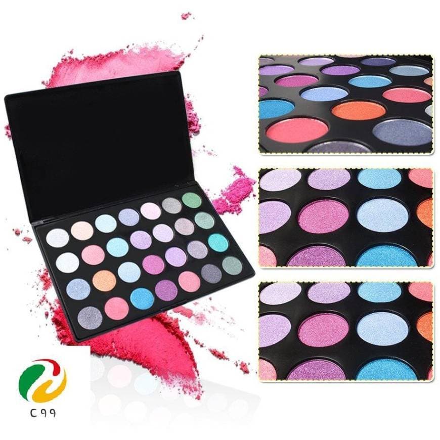 Moda 28 Cores Sombras De Olhos, Pérola De Maquilhagem P / Sombra 