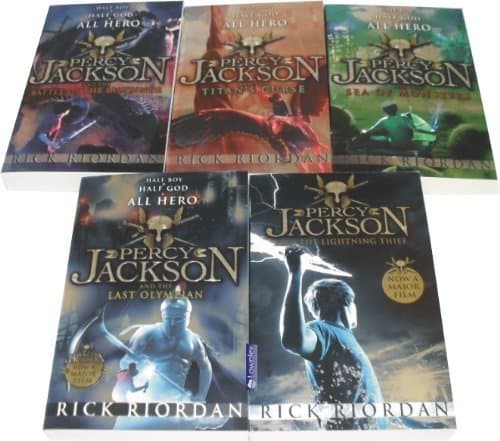 Libro Percy Jackson 5 Book Set Collection RRP Â£34.95