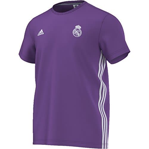 Lugar adidas Real Madrid 3S tee Camiseta, Hombre, Morado/Blanco