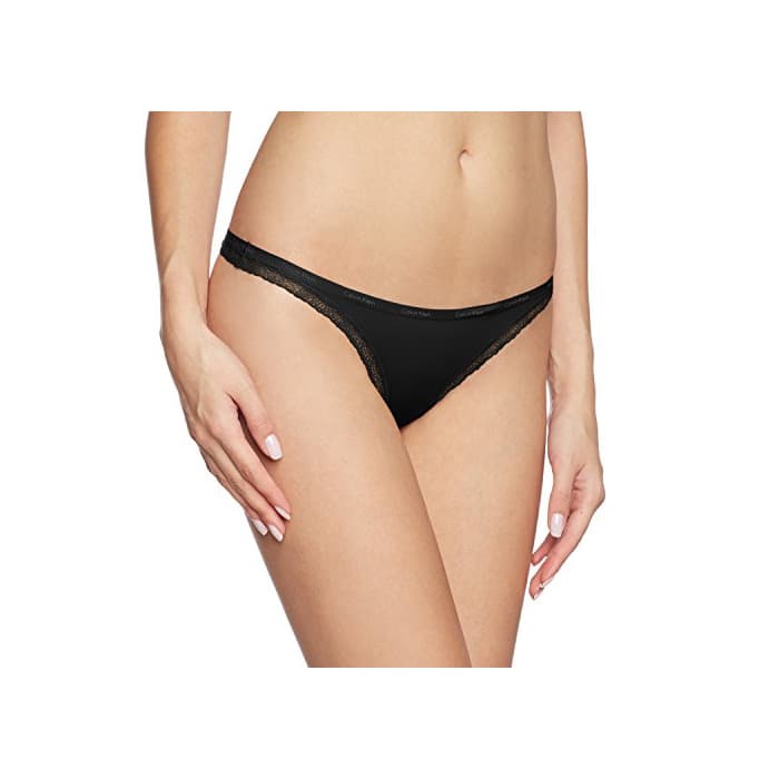 Fashion Calvin Klein Thong Tanga, Schwarz