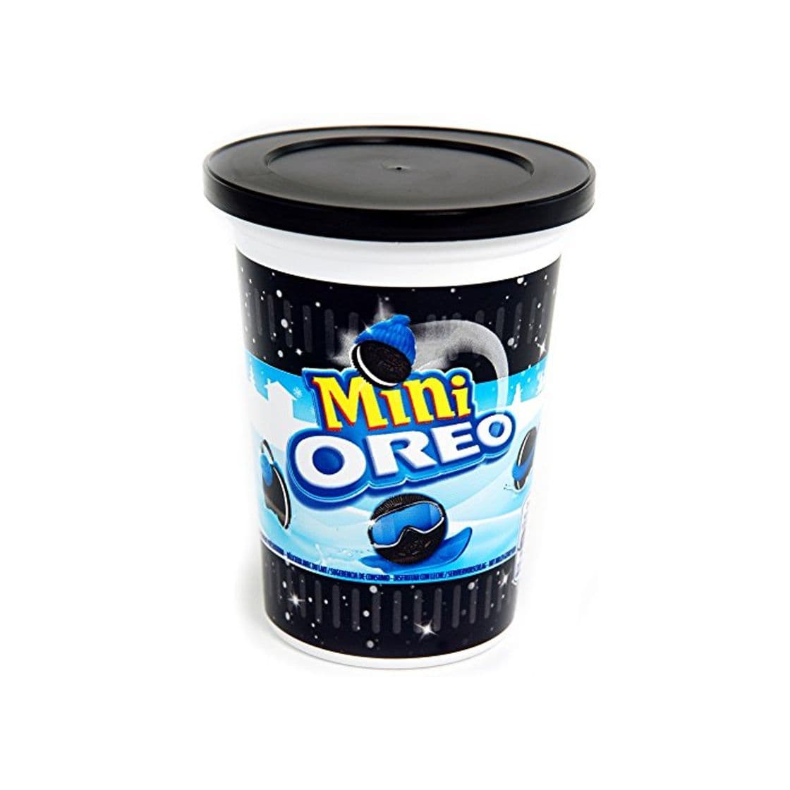 Product OREO mini galletas de chocolate rellenas de crema vaso 115 gr