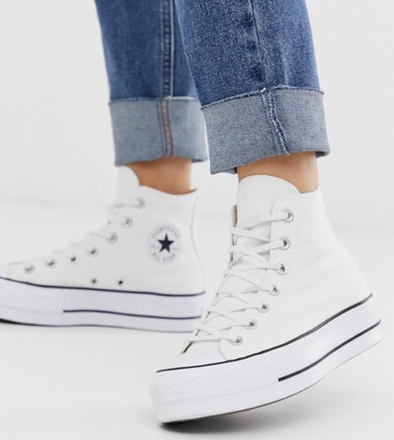 Producto Converse Chuck Taylor Hi platform white trainers