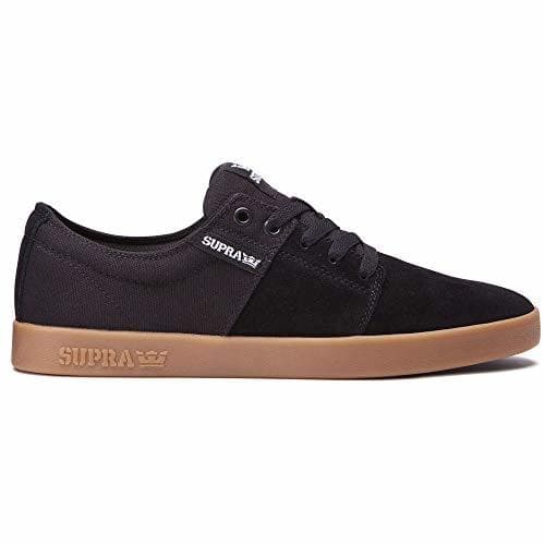 Moda Supra Stacks II, Zapatillas de Skateboard Unisex Adulto, Negro