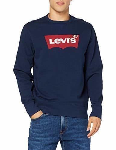 Moda Levi's Graphic Crew B Sudadera, Azul