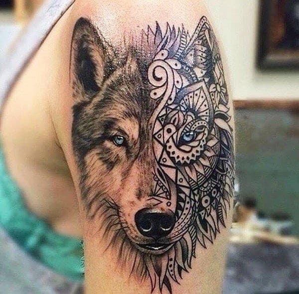 Fashion Tatto Lobo