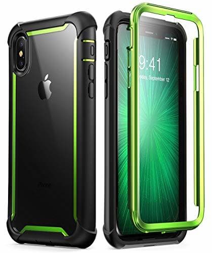 Lugar i-Blason Funda iPhone X [Ares] Transparente Case 360 Grados Carcasa con Protector