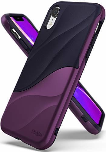 Place Ringke Wave Compatible con Funda iPhone XR 6.1" [Metallic Purple] Doble Capa