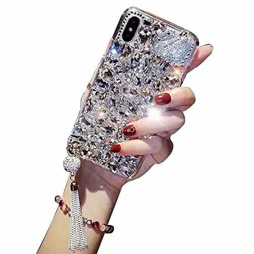 Lugar LCHDA Bling Diamante Funda para iPhone XS MAX