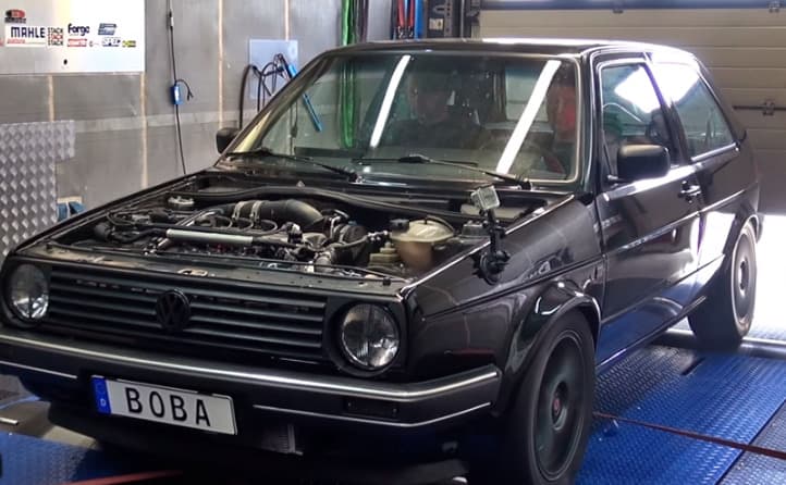 Fashion Brutal Golf Mk2 1233HP 16V Turbo Acceleration from Boba Motoring!!!