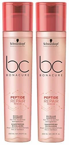 Place 2er Peptide Repair Rescue Shampoo Bonacure Schwarzkopf Professional Micellar für feines bis